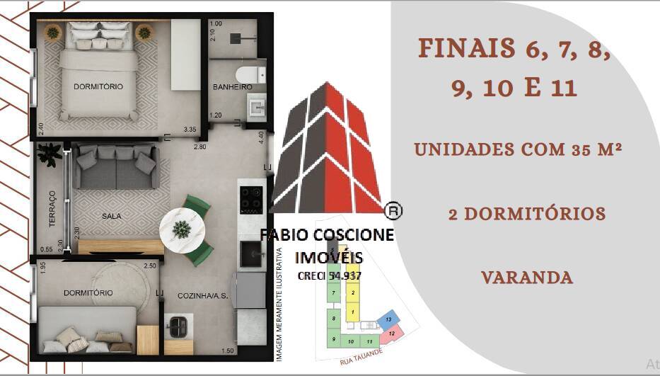 Apartamento, 2 quartos, 41 m² - Foto 22