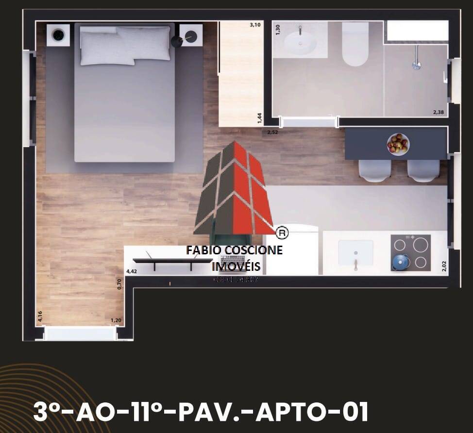 Apartamento, 1 quarto, 26 m² - Foto 5