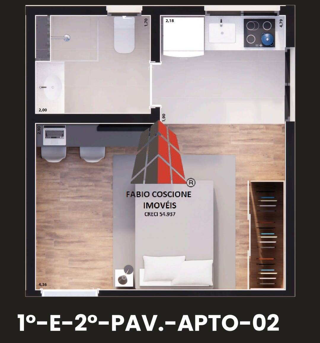 Apartamento, 1 quarto, 26 m² - Foto 8