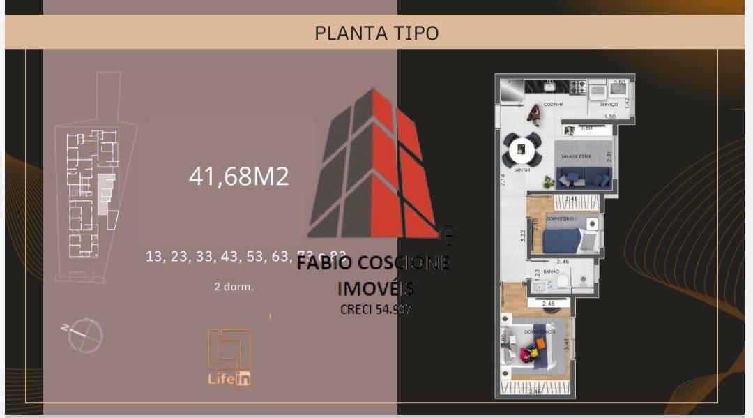 Apartamento, 2 quartos, 40 m² - Foto 68