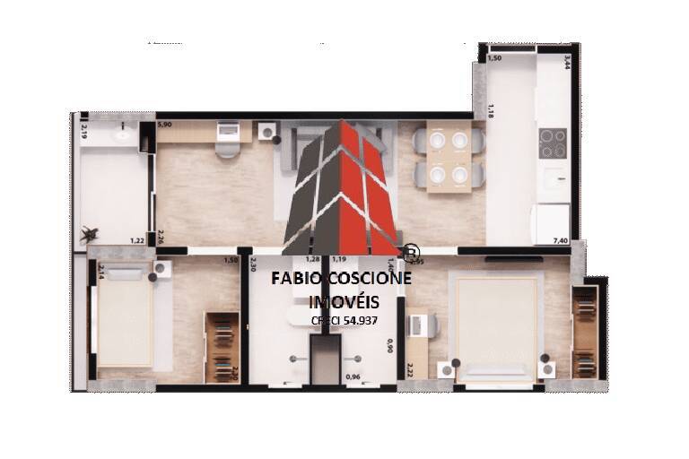 Apartamento, 2 quartos, 26 m² - Foto 37