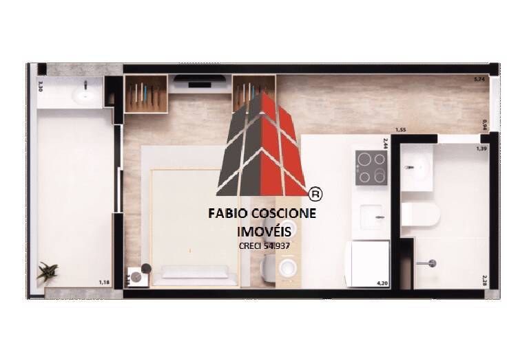 Apartamento, 2 quartos, 26 m² - Foto 39