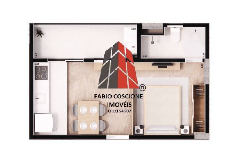 Apartamento, 2 quartos, 26 m² - Foto 43